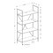Monarch Specialties Bookshelf, Bookcase, 4 Tier, 48 in.H, Office, Bedroom, Brown Laminate, Black Metal, Contemporary I 7800 - alternate 3